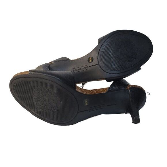Vince Camuto Black Leather Odela Sandals (Size 8M/38.5) - Picture 6 of 9